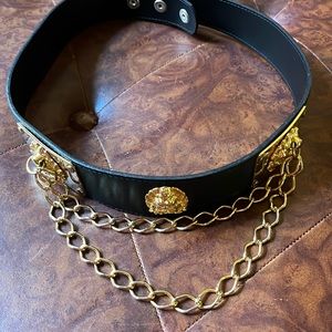 Black and Gold Belt. Inspired by Versace